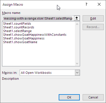 Assign Macros lists each Sub