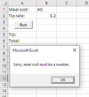 No output