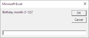 Month input