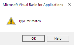 Type error