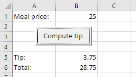 Input from worksheet