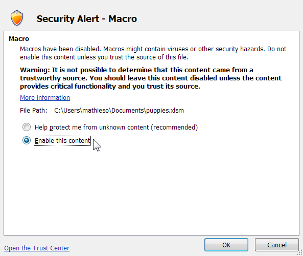 Warning options