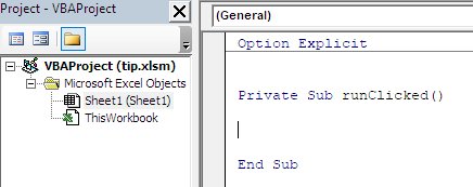 Place for the code